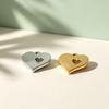 Hollow Heart Stainless Steel Titanium Pendant Necklace DIY Jewelry Accessory Tag