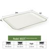 Yi Pan Rectangular Plastic Divided Serving Tray