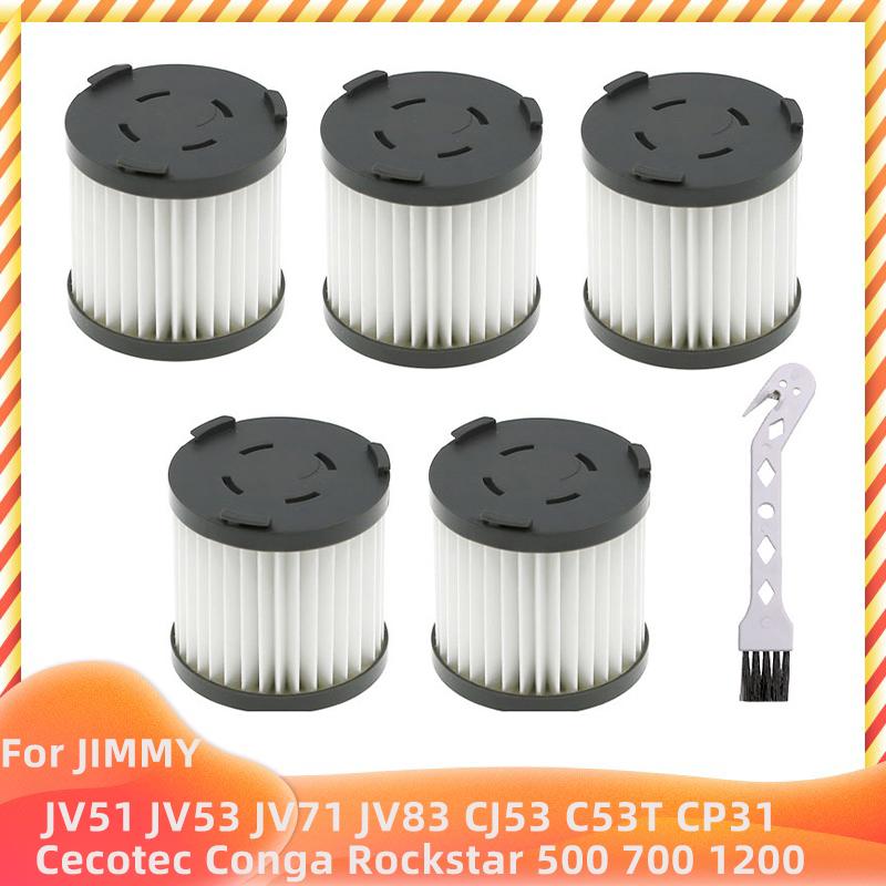 Compatible for JIMMY Handheld Cordless Vacuum JV51 JV53 JV71 JV83 CJ53 C53T CP31 Conga Rockstar 300 500 700 1200 Ultimate Filter