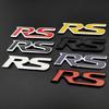 3D Metal Car Letters For RS Emblem FIT Jazz Civic HRV Jade RS Logo Sport Badge Front Grille Trunk Stickers Acceessories
