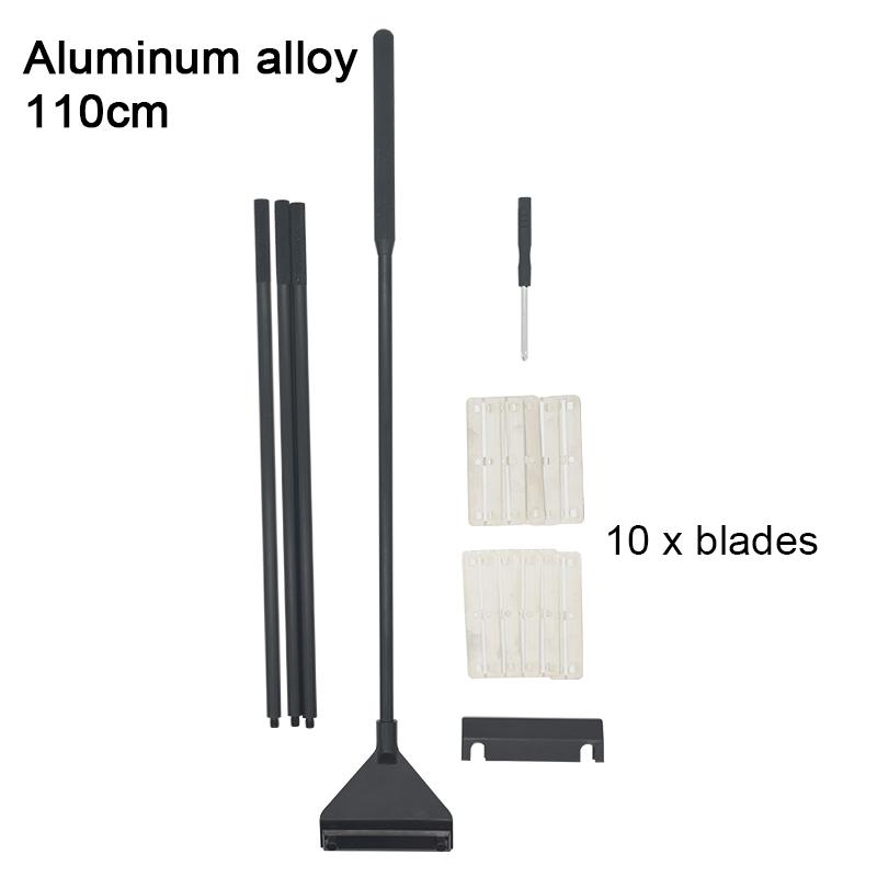 Aquarium Algae Remover Aluminum Alloy Stainless Steel Scraper Blade Fish Tank Glass Water Plant Grass Cleaning Tools Accessories