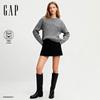 GAP Women's Wool Blend Rope Embroidery Logo Twist Sweater