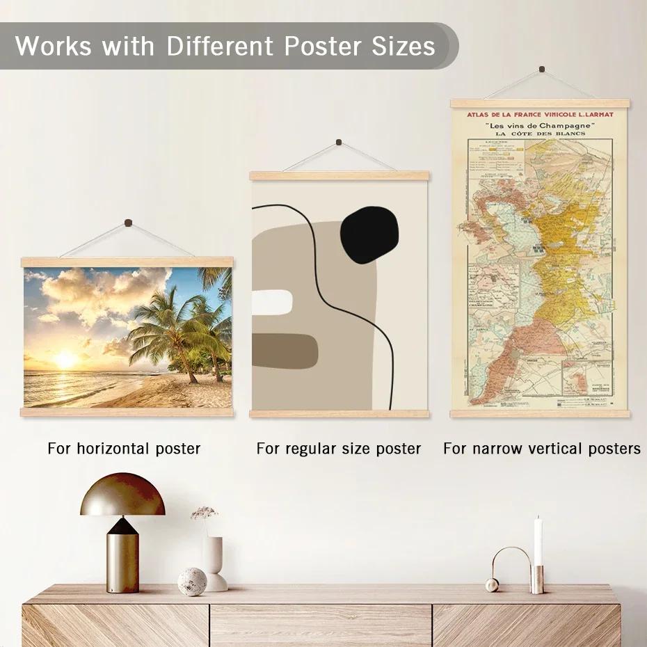 1 Set Holz Diamant Malerei Poster Aufhänger Leinwandmalerei Rahmen Kunst Handwerk Hänge Rahmen Poster Rahmen Foto Marcos De Fotos
