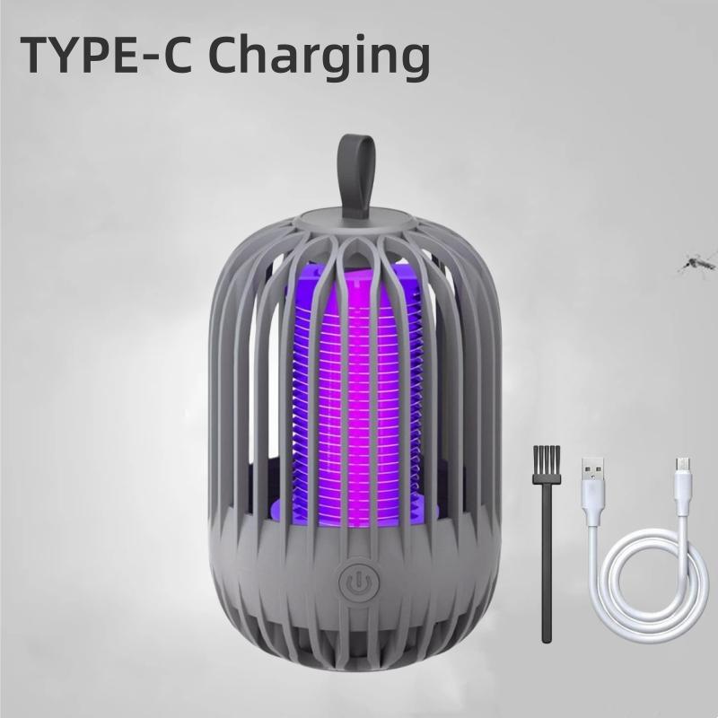 Electric Shock Mosquito Killer Lamp USB Rechargeable Repellent UV Light Anti Mosquito Insect Trap Outdoor Camping Mosquito Light
