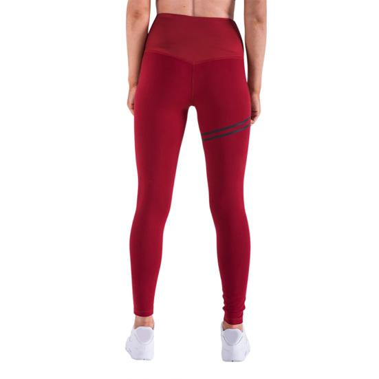 Sport Damen Einfarbige Mesh-Streifen Push-Up Leggings Schlanke Hohe Taille Yoga-Hose