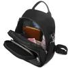 Unisex square bag for men and women travel small backpack multiple pockets design simple student school bag
