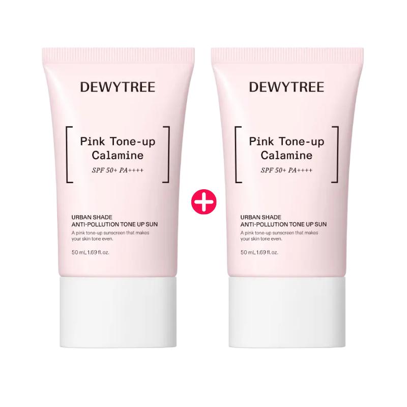 [DEWYTREE] Urban Shade Anti-Pollution Tone-up Sun Double Pack (50ml x 2EA) - Calamine Pink Base
