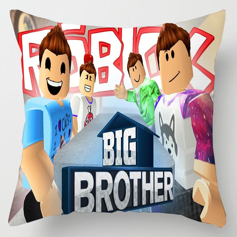Game Roblox Cushion Pillow Hugging Pillow Case Roblox Anime Game Character Cartoon Printing Waist Pillow Cover Birthday Gifts
