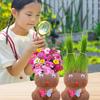 Room Decor Mini Grass Head Doll Small Potted Plant Watering Green Plants Beautiful Children Gifts Indoor Balcony Pot Planters