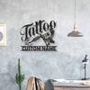 Custom Metal Wall Sign Personalized Studio Name Plate Home Shop Decor Christmas Gift Art Sculpture