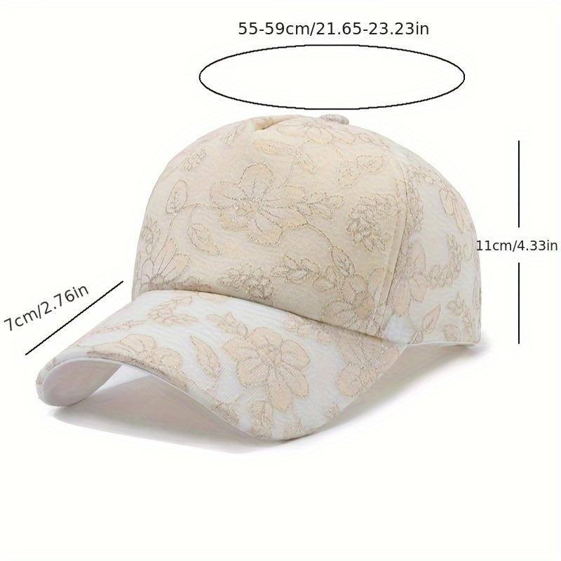 Lightweight Lace Sun Hat For Women - Breathable, Uv Protection Baseball Cap | Fashionable Streetwear Accessory With Adjustable