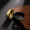 European & American Minimalist Stainless Steel Luminous Ring: Halloween, Easter & Christmas Jewelry