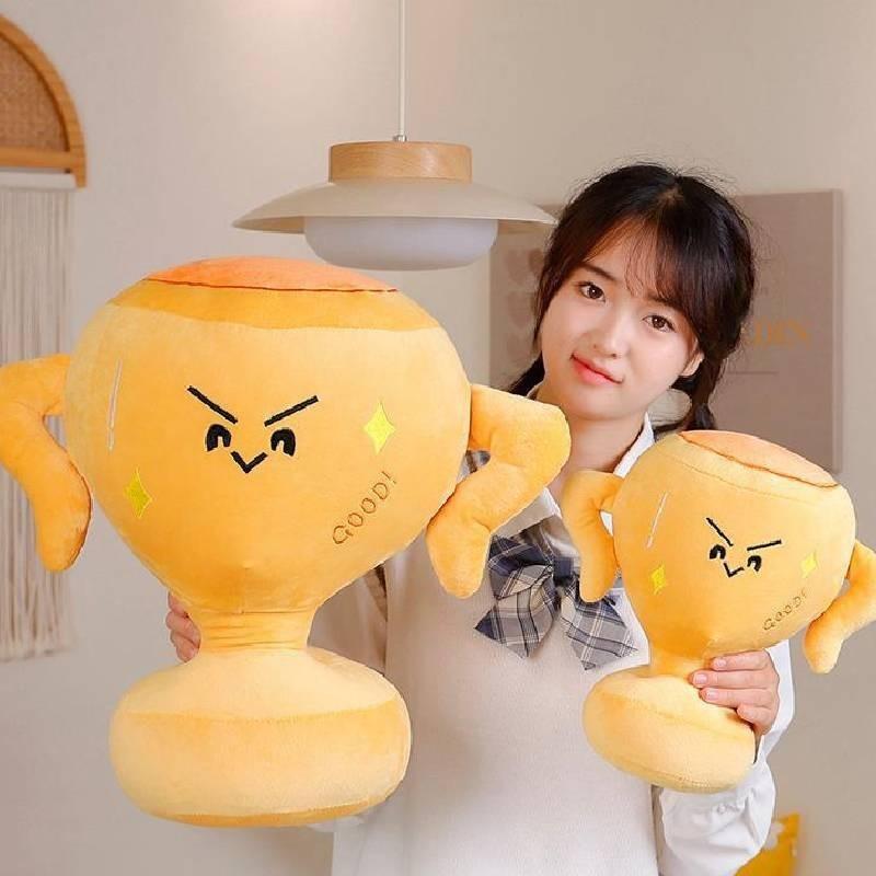 Adorable Plush Trophy Stuffed Doll Soft Pp Cotton Cute Animal Pillow Gift