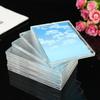 20/1x Clear Acrylic Card Holder with Triangle Display Stand Idol Photo Protective Sleeves Transparent Gaming Trading Card Holder