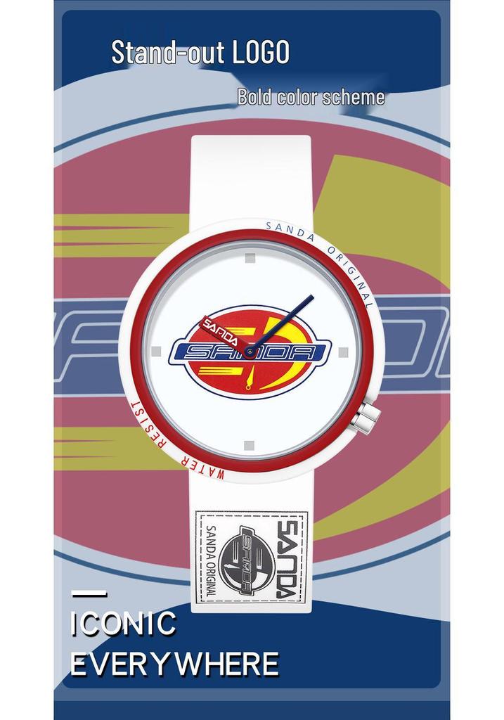 Sanda Creative Quartz Cosplay Watch - Unisex Silicone Fashion for Youth & Students