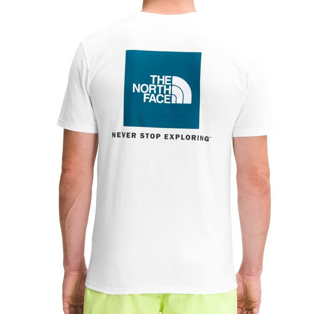 

North Red Box Tee size M [The Face] Men s TNFWhite/BanffBlue T-shirt, [Used] белый
