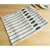 100% Cotton Placemats, Stylish, Scandinavian, Western-Style, Restaurant-Style, Non-Slip, Friction-Resistant, Gorgeous Blue Gingham Stripe Pattern, Mac