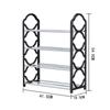 Multi-Layer Shoe Shelf 4 Layers Simple Dust-proof Storage Shoe Cabinet Multi-layer Assembly Door Dormitory Organizer Rack