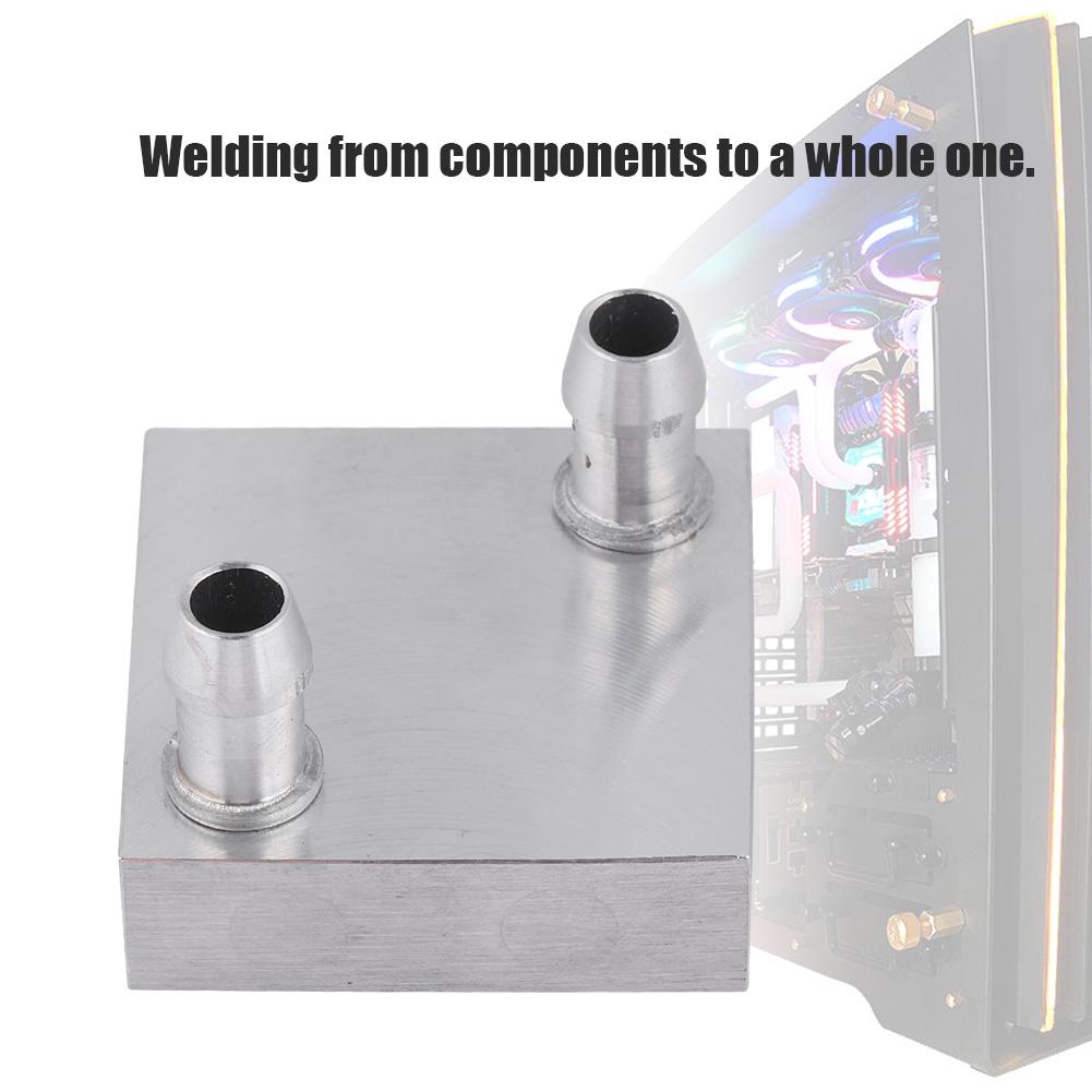 40x40mm Water Cooling Aluminum Block for CPU Radiator Liquid Water Heatsink Cooler Ef