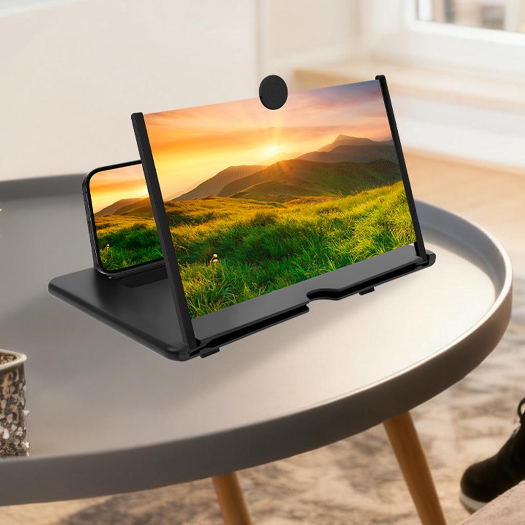 10/12/14 Inches Screen Amplifier Mobile Phone TV Screen Magnifier TV Movie HD Screen Magnifying Glass Anti Phone Holder Stand