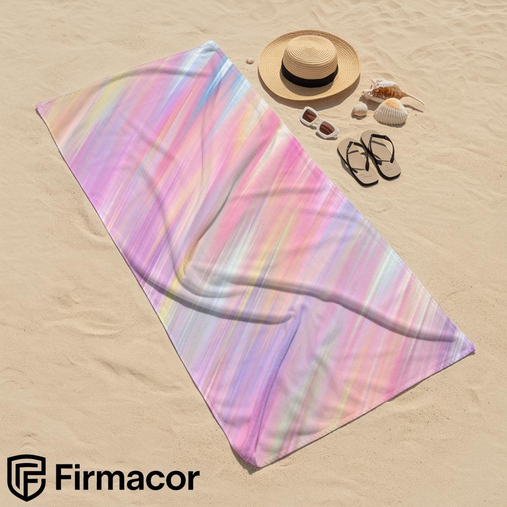 Holographic Streak Microfiber Beach Towel Quick Dry Sand Free Oversized Soft Absorbent Bath Towel for Swimming Pool Travel Gym