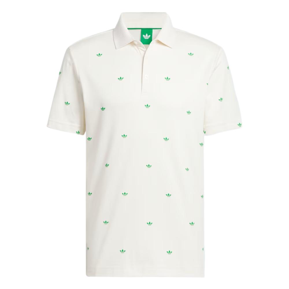 Adidas Originals Comfortable Versatile Fashion Trendy All-Over Print Polo Shirt Men Tops Chalk-White JX9264 A/S