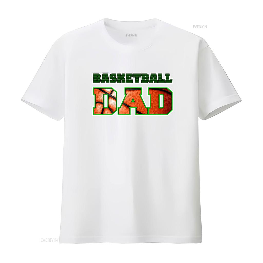 Basketball Dad Unisexs Big Tall T Shirt Unique Print For Sports Loving Dads Vintage Stretched Stylish Casual Graphic