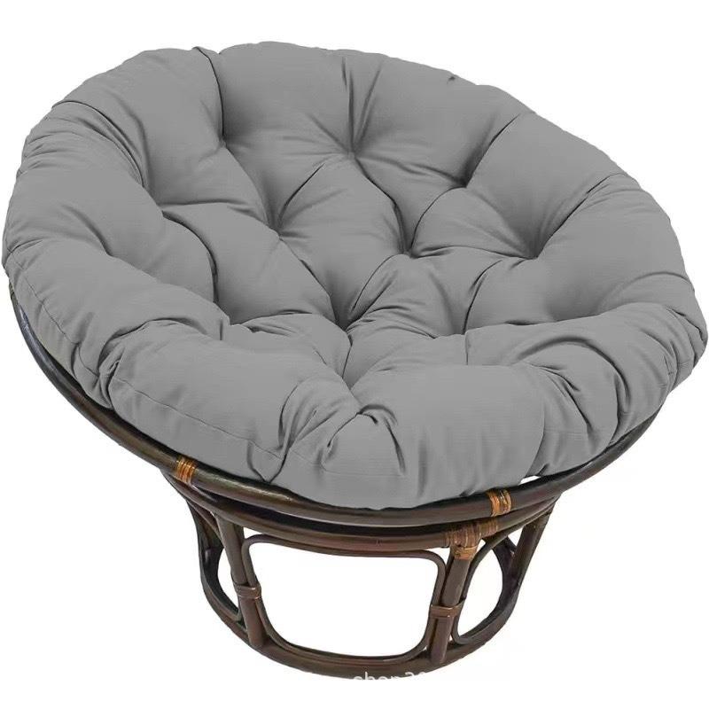 Round Hanging Chair Cushion Set: Thickened Cushion & Backrest for Swing/Basket Chairs