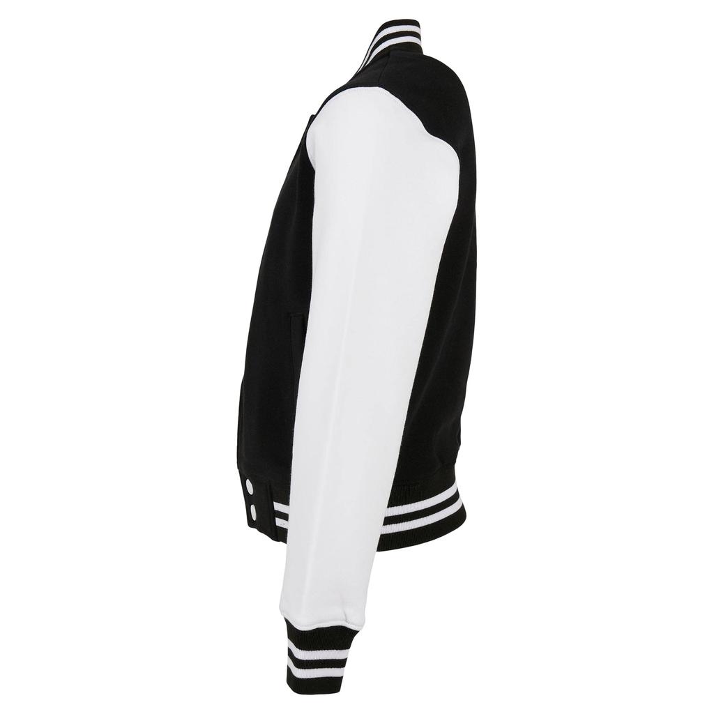 Build Your Brand Childrens/Kids Sweat Organic Varsity Jacket
