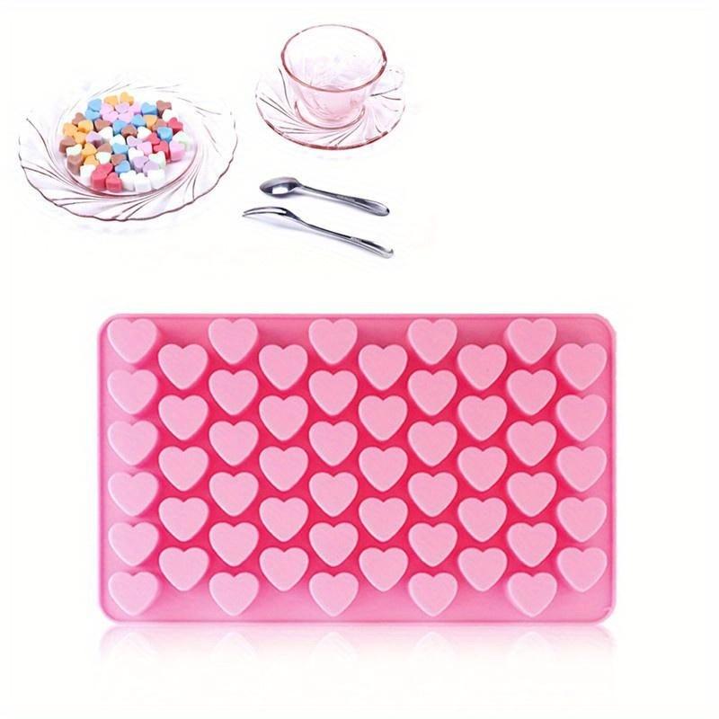 1PC 55 Holes 1.5 Mini Heart Silicone Cake Mold for Chocolate Fondant Jelly Cookie Muffin Baking Tools