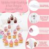 AEE2-3 Tier Cupcake Stand With Base, Acrylic Cake Stand, Cupcake Tower Stand,Display For Pastry Wedding Birthday Partys