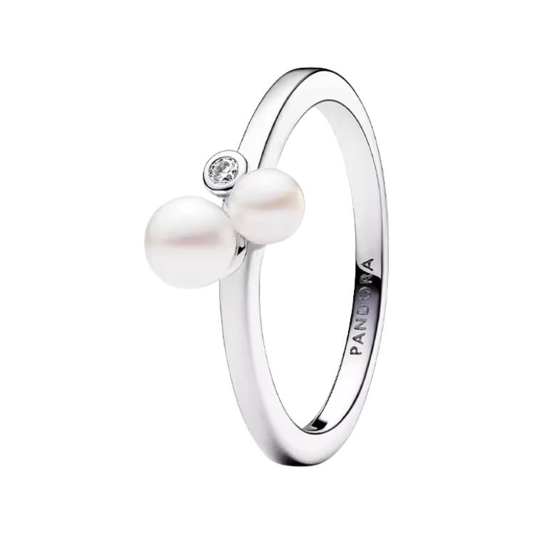 Pandora Logo Engraved Detail 925 Silver Ring Women ring 193156C01 Box,52