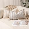New Style Polyester-cotton Striped Yarn-dyed Jacquard Whiskered Edge Pillow Cushion Cushion Cover