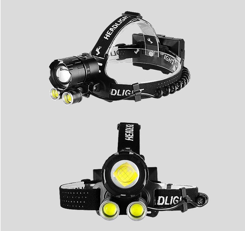 Super High Power XHP360 Headlamp Powerful Fishing COB Head Flashlight Super Bright Zoom LED Headlight USB Rechargeable Lantern