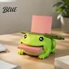 Work Desk Setup Frog Note Holder Creative Organizer with Pen Stand And Memo Office Gift Dispenser Cute Animal Stationery Storage Case for
