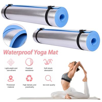Vodotěsná podložka na jógu Hliníková membrána Podložka na cvičení Zesílená Kempingová Pikniková podložka Přenosná Multifunkční pro Fitness Cvičení