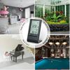 Mini Digital Thermometer Hygrometer Indoor Temperature Humidity Meter Gauge Clock Weather Station Forecast Max Min Value Display