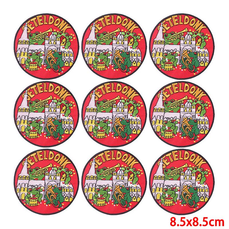 10 Pcs/lot Wholesale Embroidery Patch Iron On Patches For Clothing Patches On Clothes Jackets Decor Applique Sew Supplies