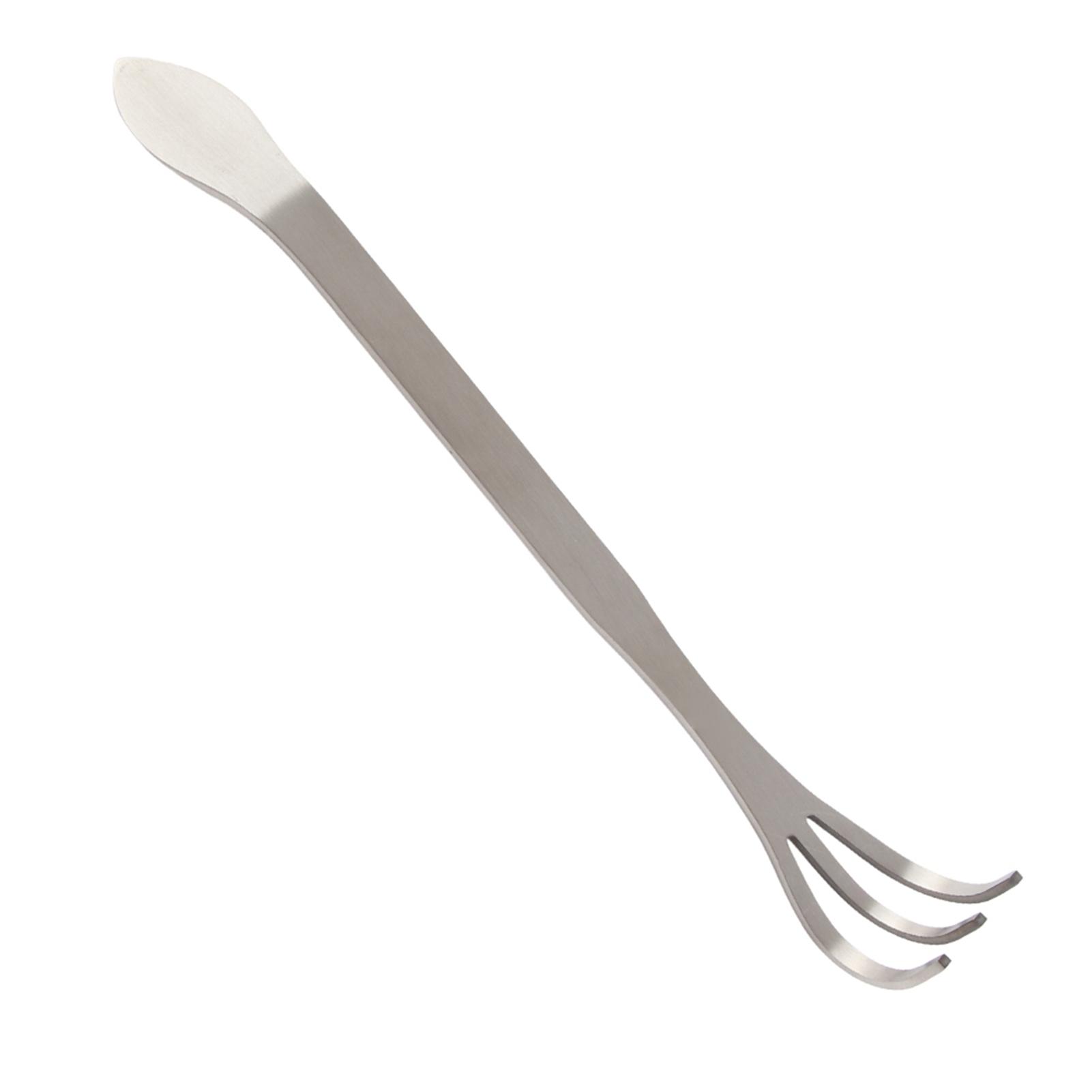 

24CM Stainless Steel 3 Tines Plants Pot Rake Gardening Cultivator Soil Farming Tools