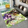 New Genshin Impact Cartoon Game Carpet Rug for Bedroom Living Room Sofa Playroom Doormat Home Decor,Kid Area Rug Non-slip Gift