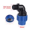 20/25/32mm PE Pipe Fitting 1/2" 3/4" 1" Male Thread Elbow Tee Connector Garden Greenhouse Agriculture Irrigation Water Connector