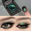 Blue Crystal! Versatile Blue Eyeshadow Palette for Summer Cooling Effect, Fine Shimmer, Non-Flying Powder, Single-Color Eyeshadow Cream