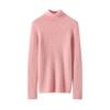 Elegant Women's High Neck Pure Cashmere Slimming Knitwear, Autumn & Winter Long Sleeve Base Layer