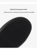 Women's Black Leather Non-Slip Flat Work Shoes - Comfortable Round Toe Design for Long Standing Hours, Soft Sole Professional Footwear.