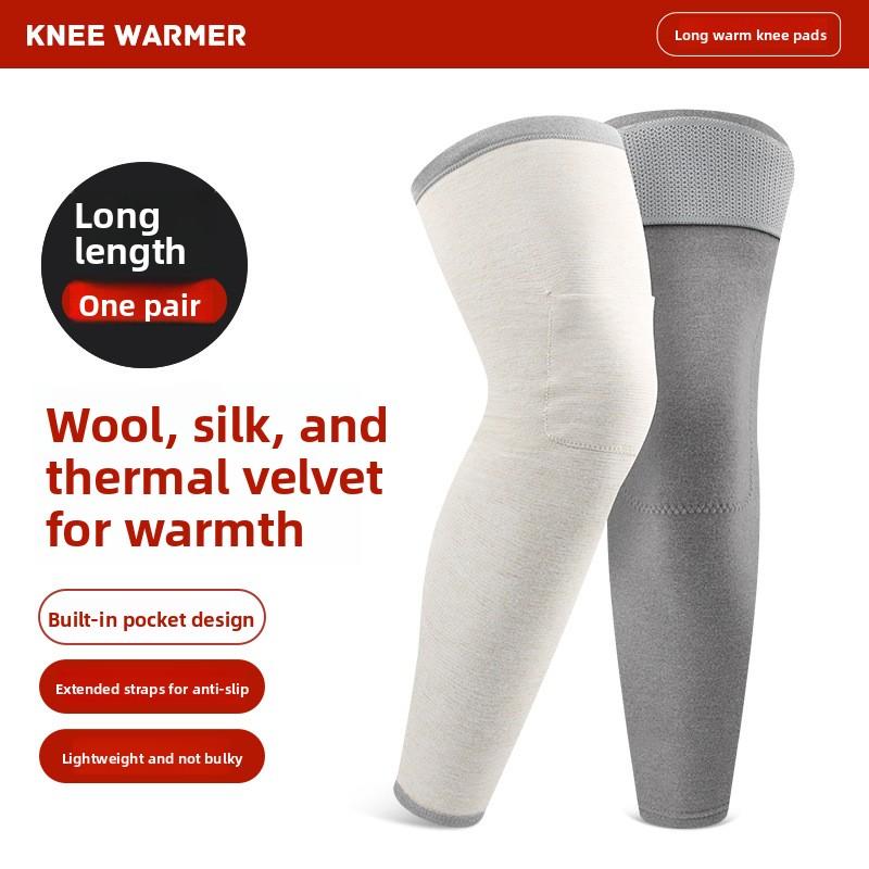 Wool Knee Pads with Heat Generation, Warmth Retention, and Skin Care in One Step, Full of Elasticity and Fitting the Knees