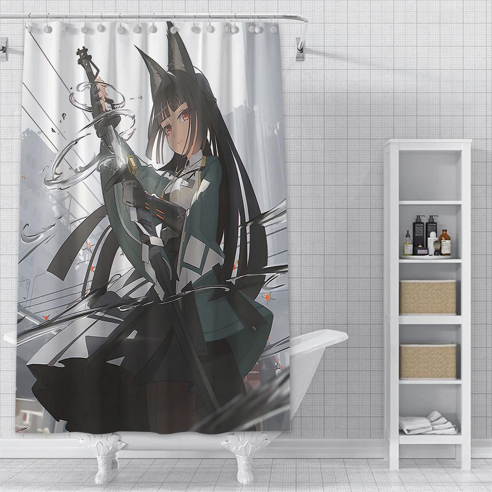 Zenless Zone Zero Shower Curtain Waterproof Polyester Fabric Paint Colorful Bath Curtains Home Bathroom Decor Curtain With Hook