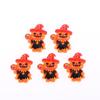 5Pcs Halloween Pumpkin Wizard Jack Resin Charms With Cute Witch Design Perfect For Diy Jewelry Making Halloween Party Decor