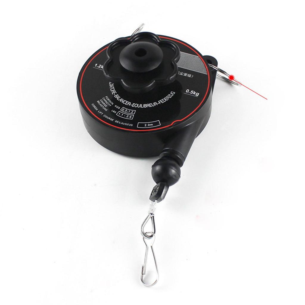 Durable Spring Balancer Retractable Hanging Holding Tool with Positioning Clamp for Industrial Work