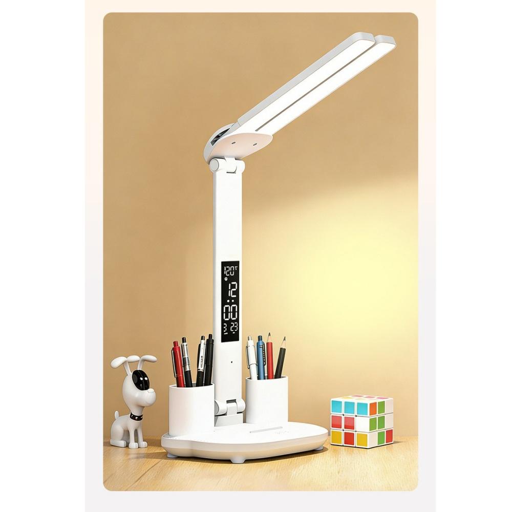 Table lamp-three folding clock rechargeable HY16
