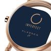 [Class Fourteen] Girls Watch IMPERFECT ANGLE Blue Rose Gold 32mm WIM20RG018W Women's Navy